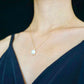 pearl pendant necklace made by 14K gold plated over sterling silver