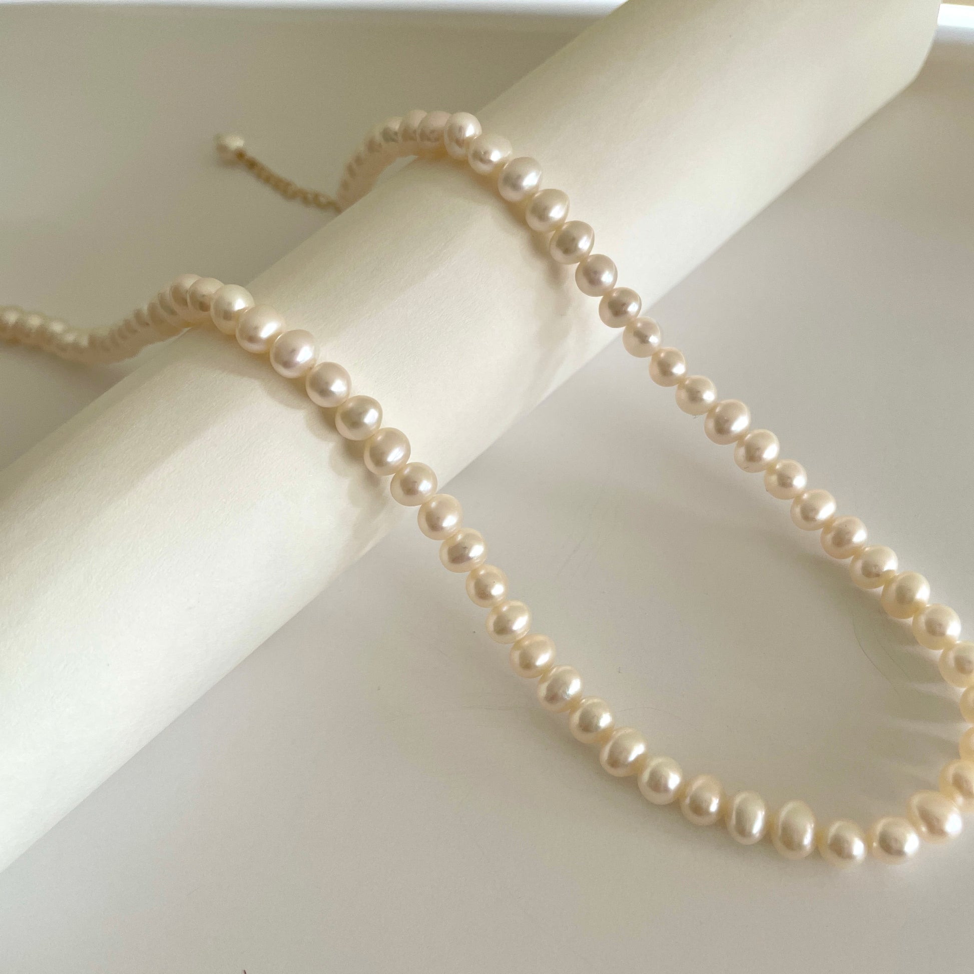 Classic pearl strand necklace